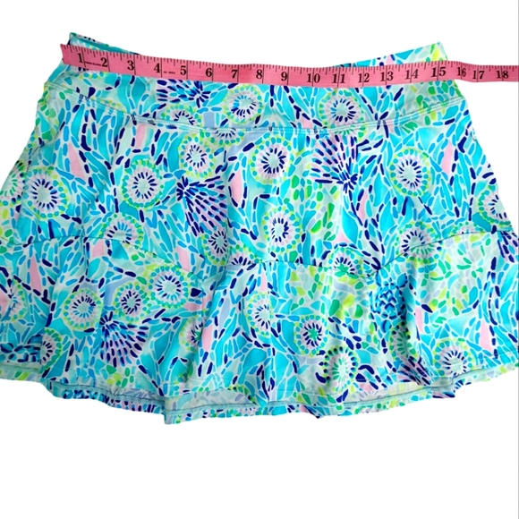 Lilly Pulitzer Luxletic Corrine Skort Skirt Blue Ibiza Open Water M - Picture 10 of 13